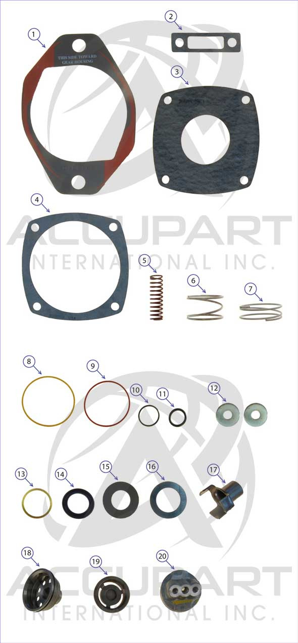 アース Cummins/Holset Single Air Compressor - SS296 Head Kit