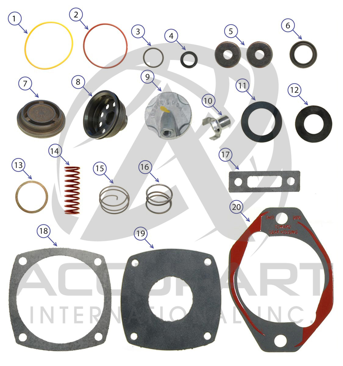 Cummins/Holset Single Air Compressor - E & SS Type Head Kit