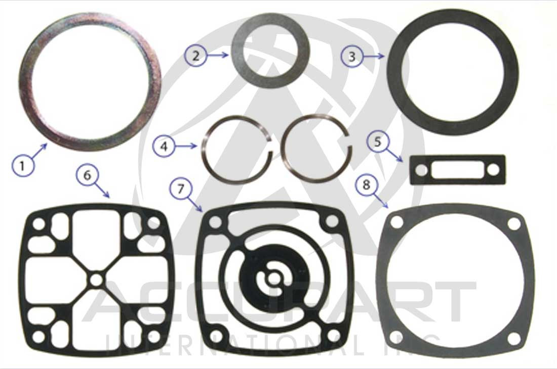 Cummins/Holset Single Air Compressor - Head Kit + Wave Springs, QE338