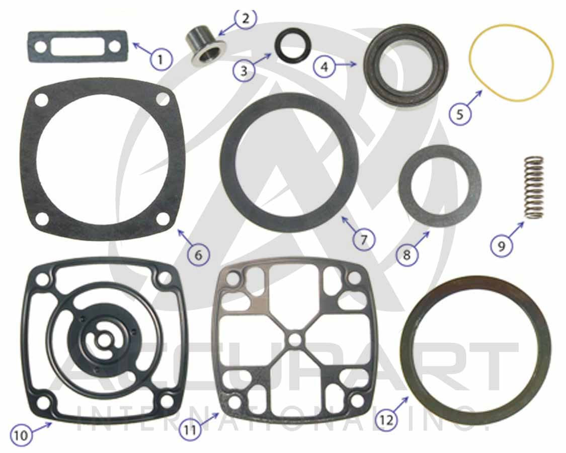 Cummins/Holset Single Air Compressor - Major Head Kit, QE296, 338