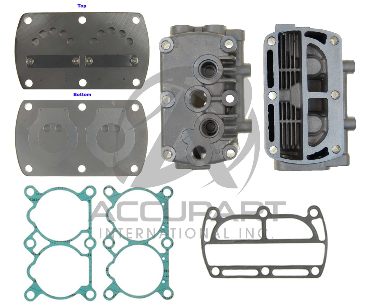 Bendix 75mm Twin Air Compressor Head + Valve Plate