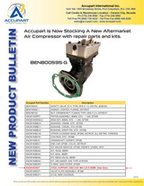 Accupart Is Now Stocking A New Aftermarket Air Compressor with repair parts and kits.