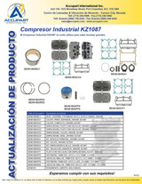 El Compresor Industrial KZ1087 se suele utilizar para cebar bombas grandes.