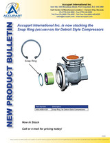Accupart International Inc. is now stocking the  Snap Ring (MSC40BVVSR) for Detroit Style Compressors