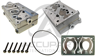 Wabco 85mm Twin Air Compressor - Cylinder Head, ISX, METRIC