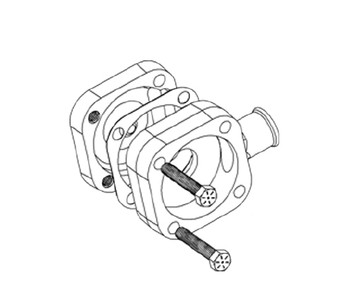 CUMQEAIRCONN - Universal Cummins/Holset QE Style Air Inlet Connector