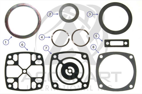 Cummins/Holset Single Air Compressor - Head Kit + Wave Springs, QE338