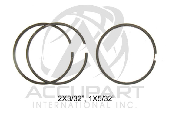 BEN61B05RS0, RING SET, 75MM STD., KZ15.5, LATE, 2 X 2MM, 1 X 3.5MM