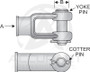 BEN729496 , CLEVIS ASSEMBLY, 5/8"-18 X 3/4" PIN