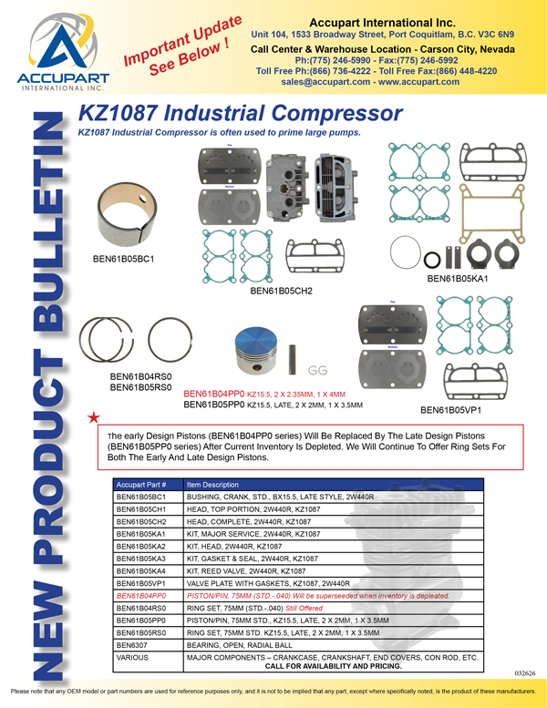 KZ1087 Industrial Compressor
