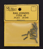 26-040 Metal Rail Joiners, Code 40 Slip-on, N.S. (20)
