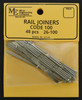26-100 Metal Rail Joiners, Code 100 Slip-on, N.S. (48)