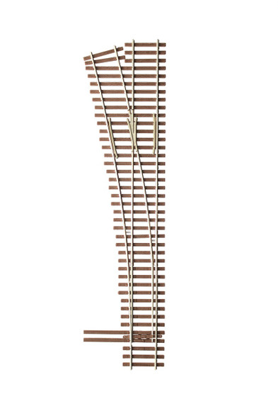 14-712 Turnout, HO Code 83, #5b Curved Diverging Track, Lefthand
