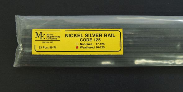 16-125 Weathered  Rail, Code 125 N.S.