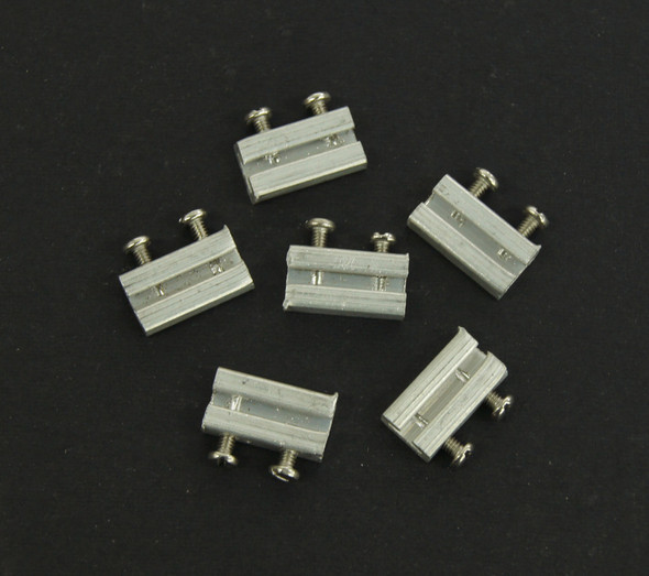 26-105 Metal Rail Joiners, G Code 250 Set Screw, Aluminum (6)