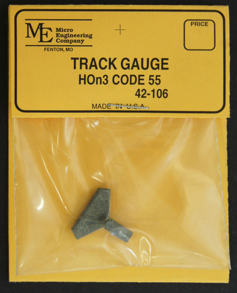 42-106 Track Gauge, HOn3 Code 55, metal 3 point