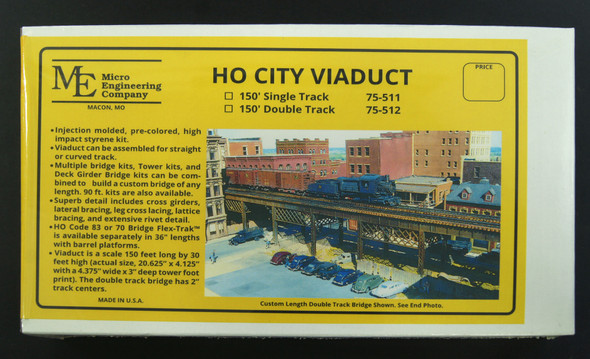 75-511 HO City Viaduct 150' Single Track