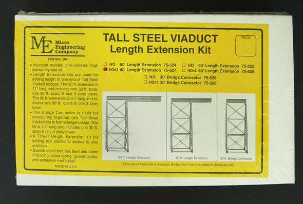 75-527 HOn3 80' Length Extension with track