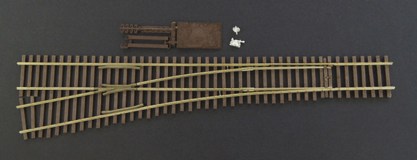 14-710 Turnout, HO Code 83, #5a Standard, Lefthand