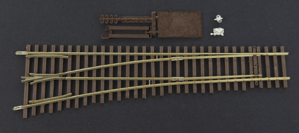 14-814 Turnout, HO Code 70, #5c Lead Ladder, Lefthand