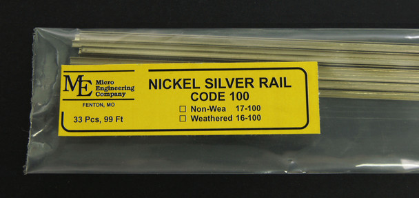 17-100 Non-Weathered Rail, Code 100 N.S.