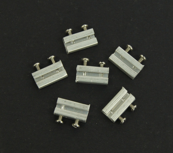 26-105 Metal Rail Joiners, G Code 250 Set Screw, Aluminum (6)