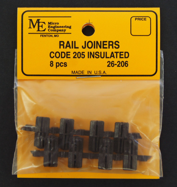 26-206 Plastic Insulated Rail Joiners, Code 205 (8)