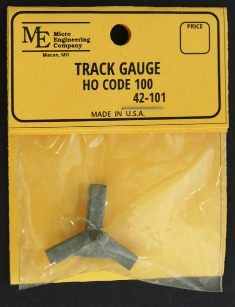 42-101 Track Gauge, HO/On30 Code 100, metal 3 point
