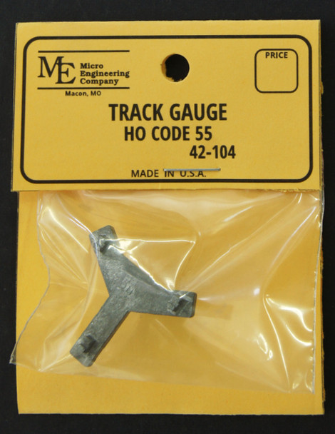 42-104 Track Gauge, HO/On30 Code 55, metal 3 point