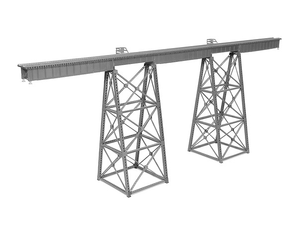 75-515 HO Tall Steel Viaduct, Standard Bridge, 210' long