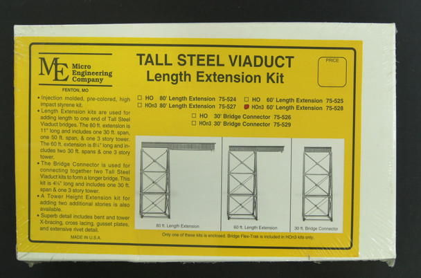 75-528 HOn3 60' Length Extension with track