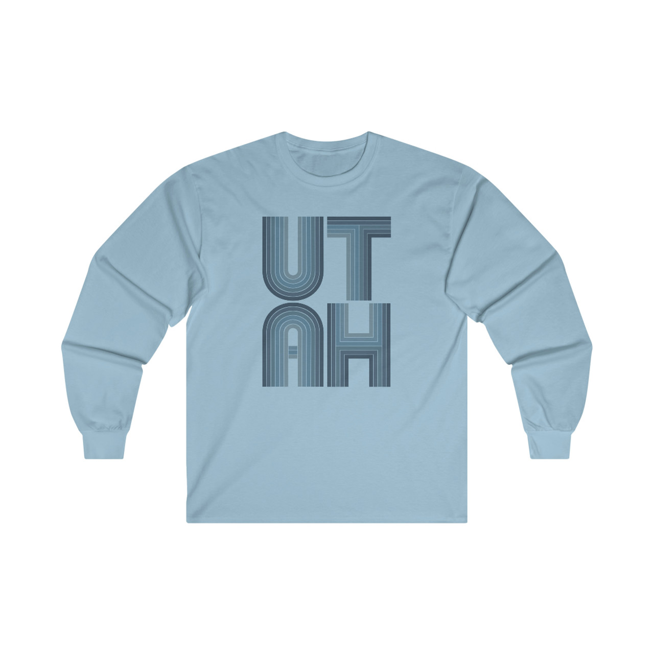 UTAH MOD Long Sleeve Tee - Sky Blue