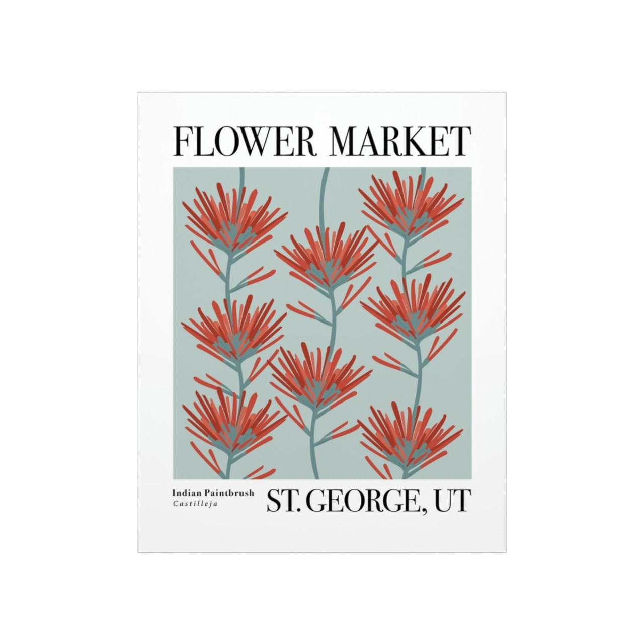 Flower Market - St. George, UT Art Print