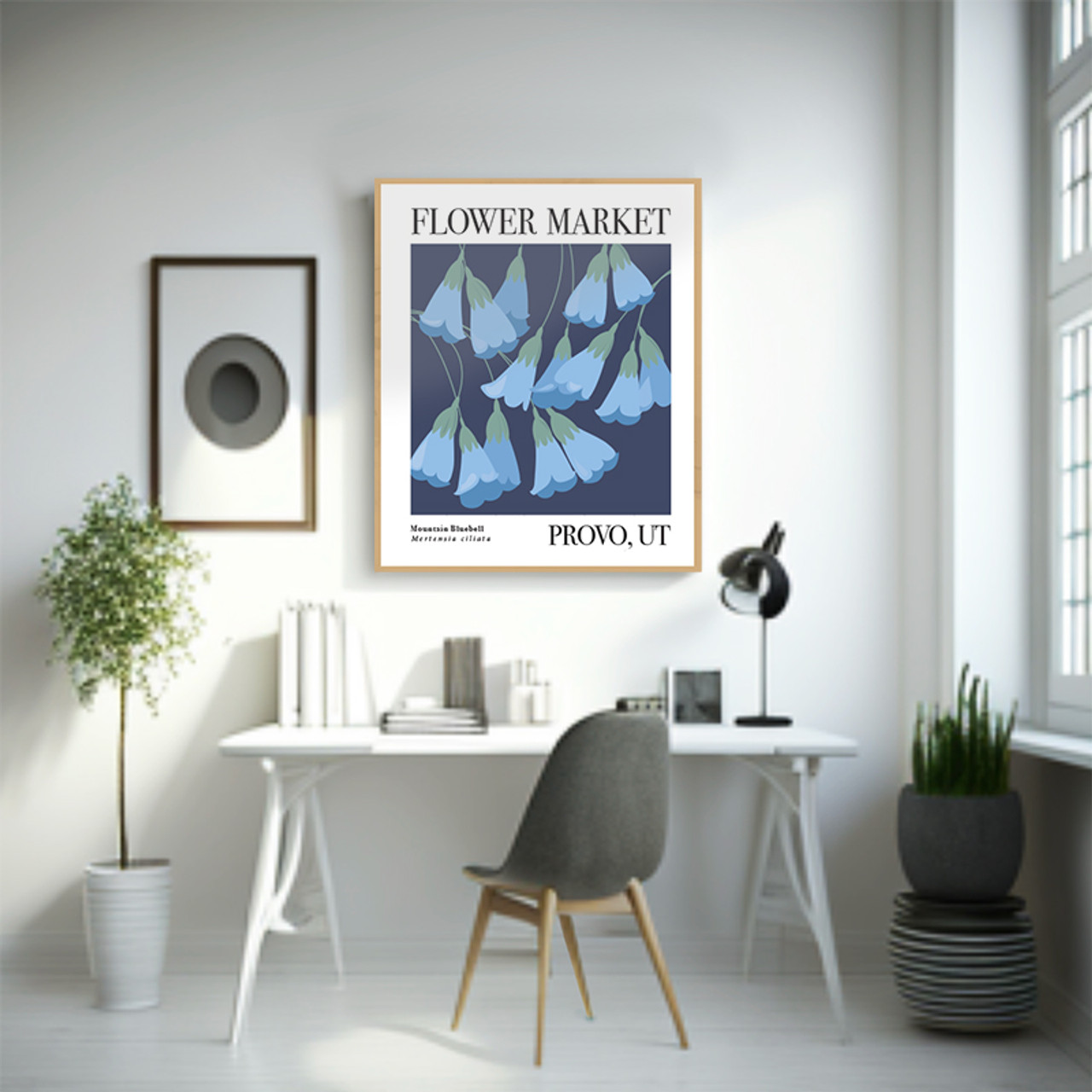 Red & Blue Marble - fine art paper print — Demeri Flowers Studio