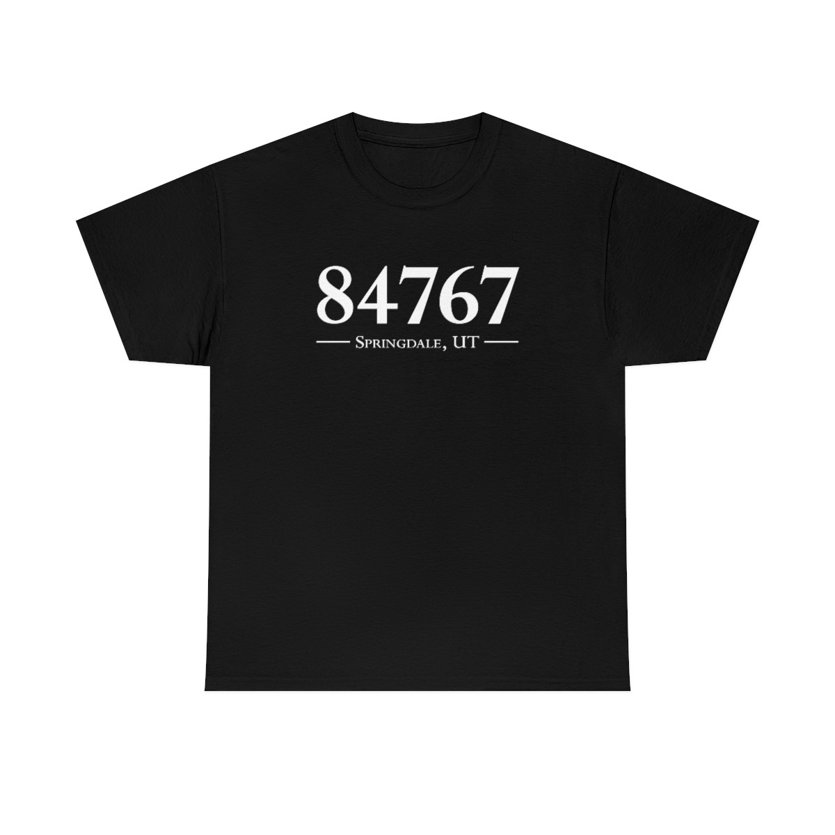Zip Code T-Shirt 84767 Springdale, UT - UTAH primi