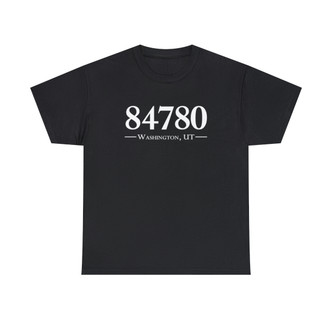 Zip Code T-Shirt Washington City, UT 84780 southern Utah Zion tee shirts black