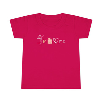 Someone in Utah Loves Me Toddler T-shirt kid child gift in fuschia pink heliconia tee