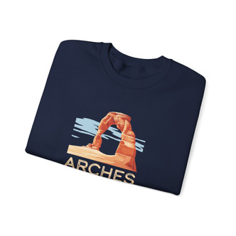 Arches National Park Sweatshirt in navy blue