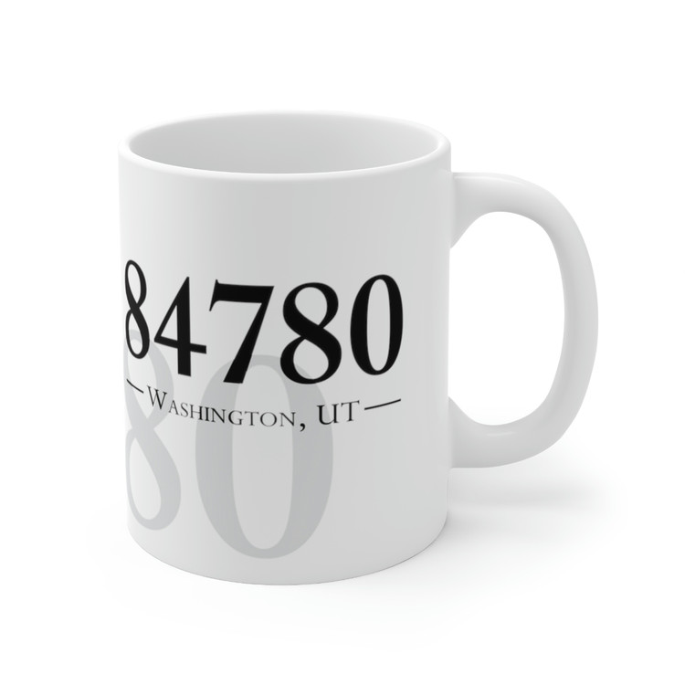 Washington Utah 84780 Zip Code gift Mug white coffee tea beverage modern vacation property mugs