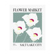 Flower Market - Salt Lake City, UT modern wall art poster prints feature the Utah state flower - Sego Lily.