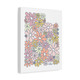 Utah Flowers Art Canvas - Pink
