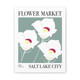 Flower Market - Salt Lake City, UT modern wall art canvas features the state flower - Sego Lily.