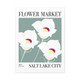 Flower Market - Salt Lake City, UT modern wall art canvas features the state flower - Sego Lily.