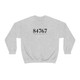 Springdale, UT Unisex Zip Code Sweatshirt 84767 white gray black