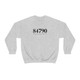 St. George, UT Unisex 84790 Zip Code white gray Sweatshirt