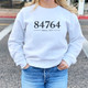 Bryce, UT 84764 Zip Code White Gray Unisex Sweatshirt