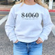 Park City, UT 84060 Zip Code Gray White Unisex Sweatshirt