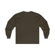 UTAH MOD Long Sleeve Tee - Desert Pink on dark chocolate brown t-shirt modern retro 80s design