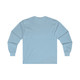 UTAH MOD modern 60s Sky Blue vintage letter style light blue Long Sleeve Tee t-shirt tee shirt