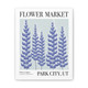 Flower Market - Park City, Utah modern wall Art Canvas silvery lupines purple alpine flowers